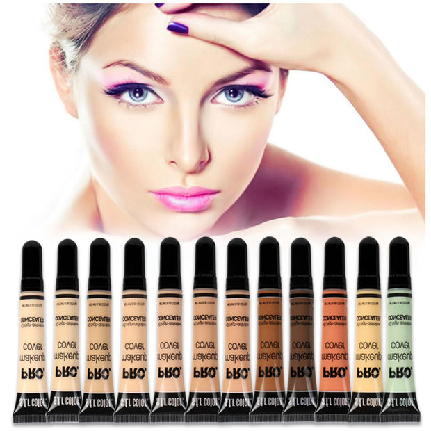 12 Color Hose Concealer Nourishing Makeup Liquid Foundation